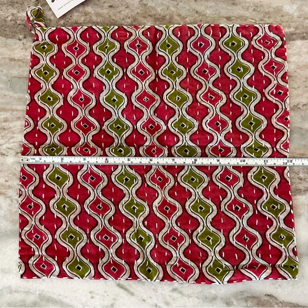 Handmade Recycled Saree Fabric Kitchen Dish Cloth Towel - Asha Project